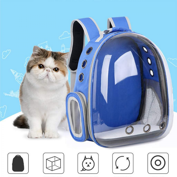 Mochila Transportadora Mascotas Capsula Burbuja
