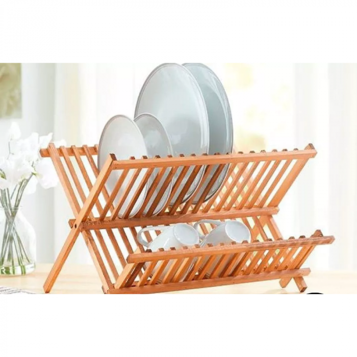 Secaplatos de Bambu Plegable