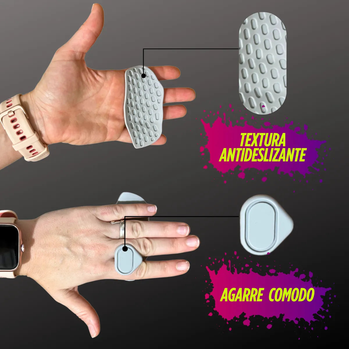 Calleras Grip de Silicona Gimnasio Gym Antideslizantes